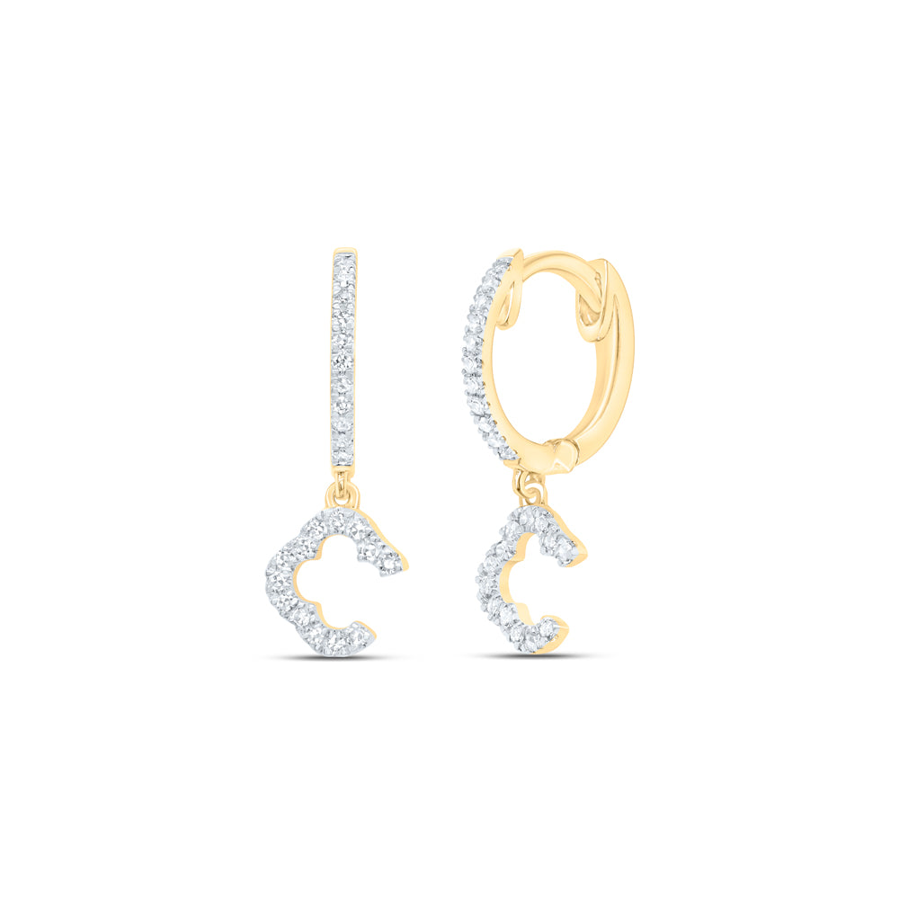 1/6CTW-DIA CN FASHION DANGLING EARRING