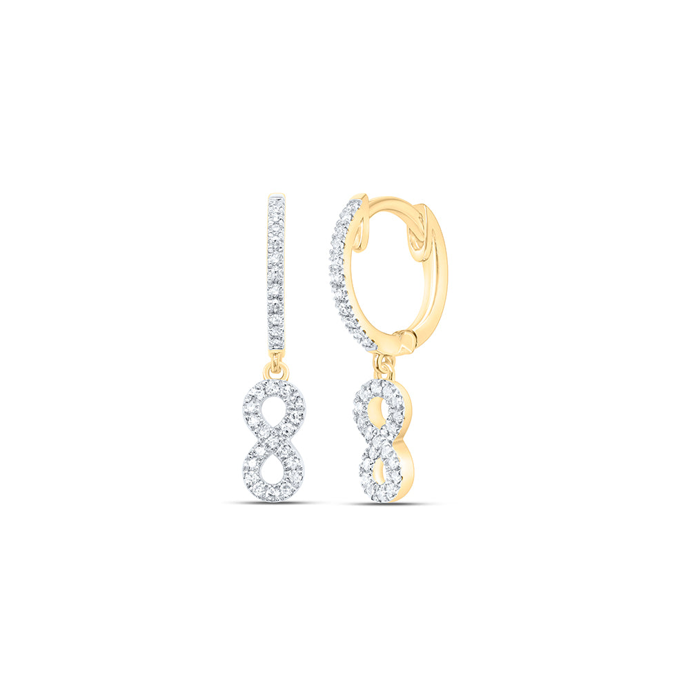 1/6CTW-DIA CN FASHION DANGLING EARRING