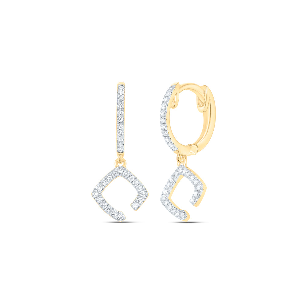 1/6CTW-DIA CN FASHION DANGLING EARRING