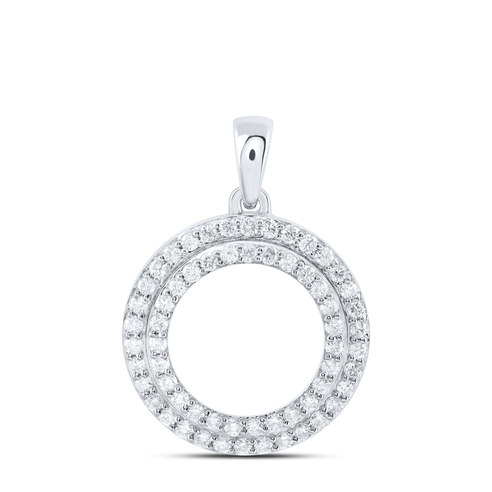 3/8CTW-DIA CN FASHION CIRCLE PENDANT