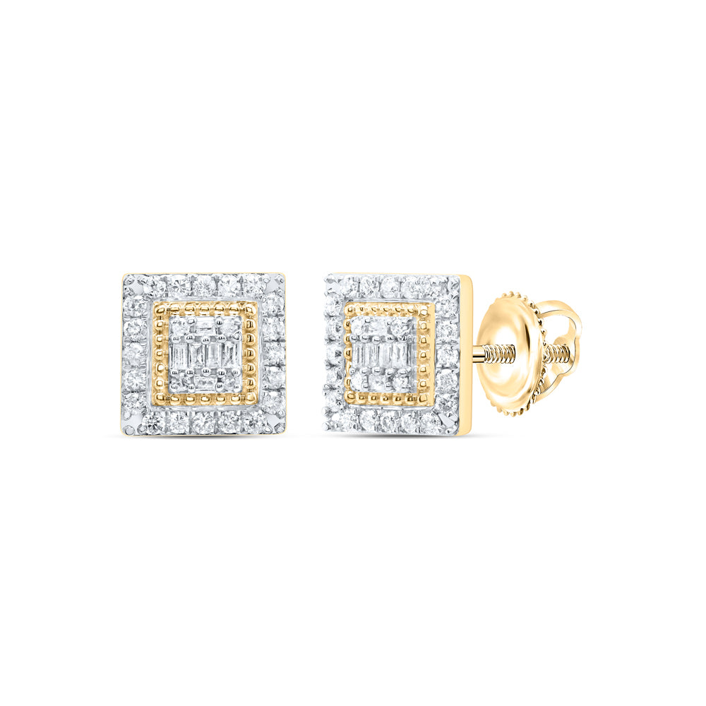 3/4CTW-DIA P1 GIFT SQUARE BAGUETTE EARRING