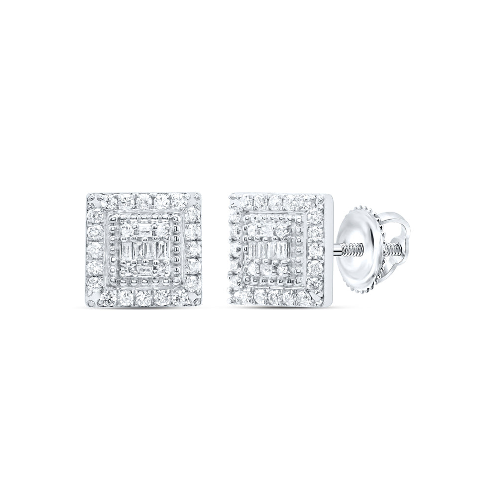 3/4CTW-DIA P1 GIFT SQUARE BAGUETTE EARRING