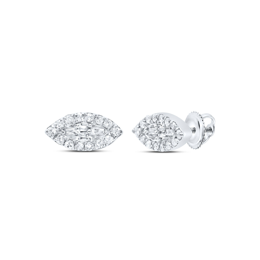 1/4CTW-DIA P1 GIFT MARQUISE BAGUETTE EARRING