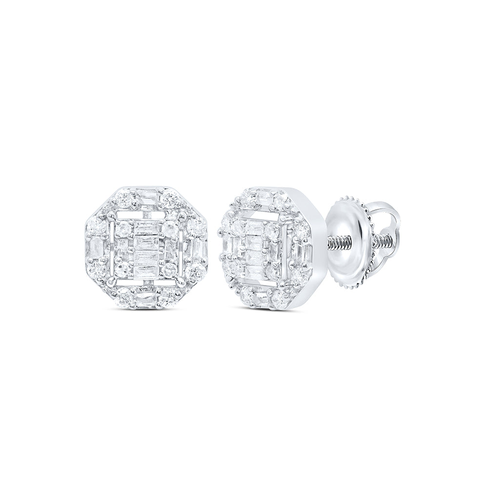 1/5CTW-DIA P1 GIFT OCTAGEN BAGUETTE EARRING