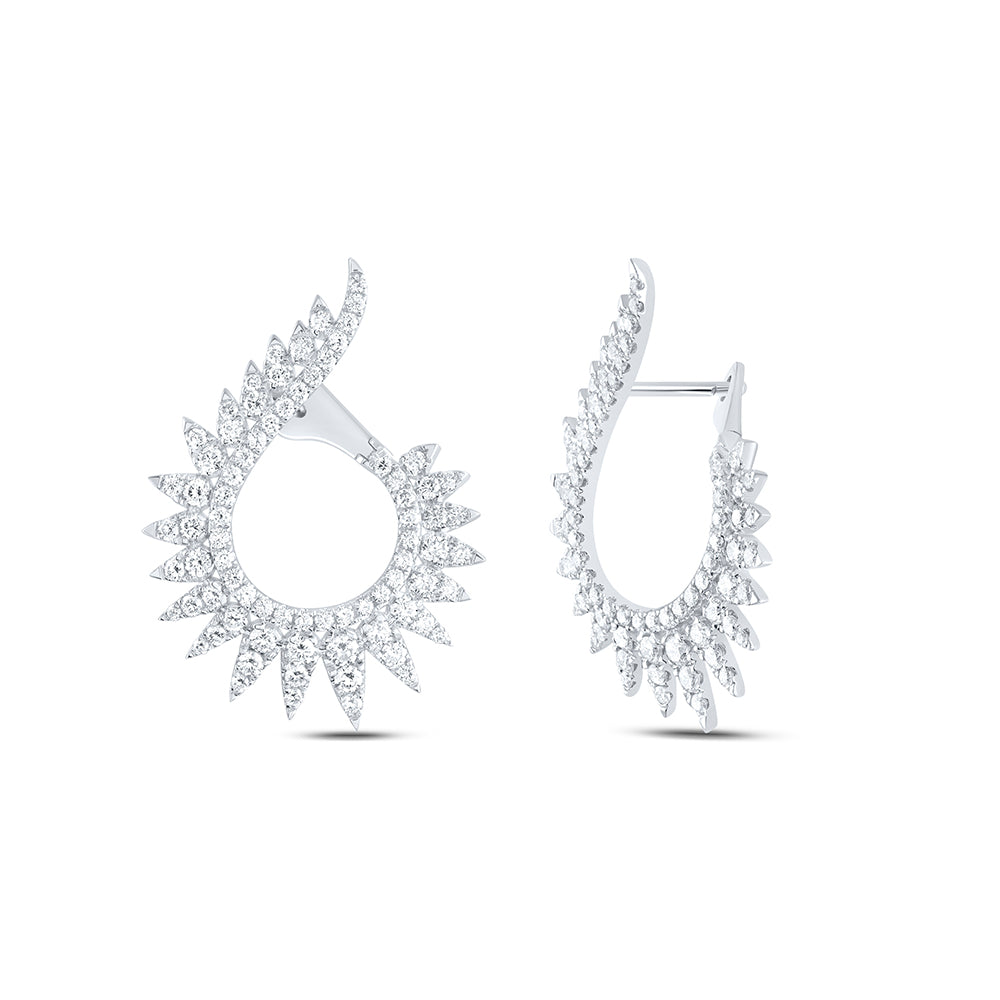 2 1/4CTW-DIA ANA M FASHION HOOP EARRING