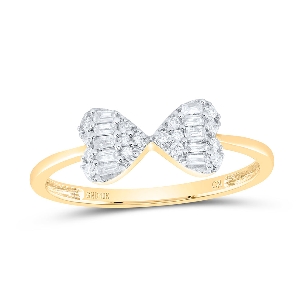 1/5CTW-DIA CN FASHION BOW RING