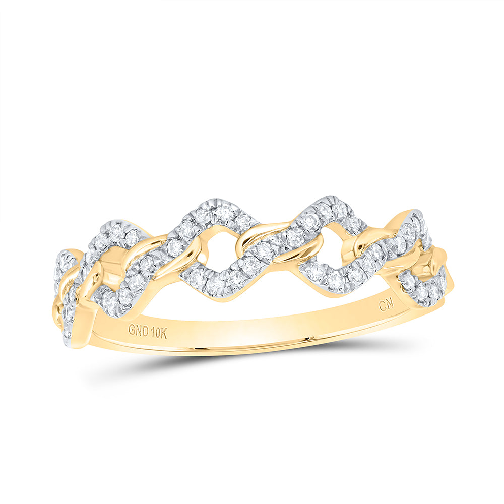 1/5CTW-DIA CN FASHION CUBAN LADIES RING