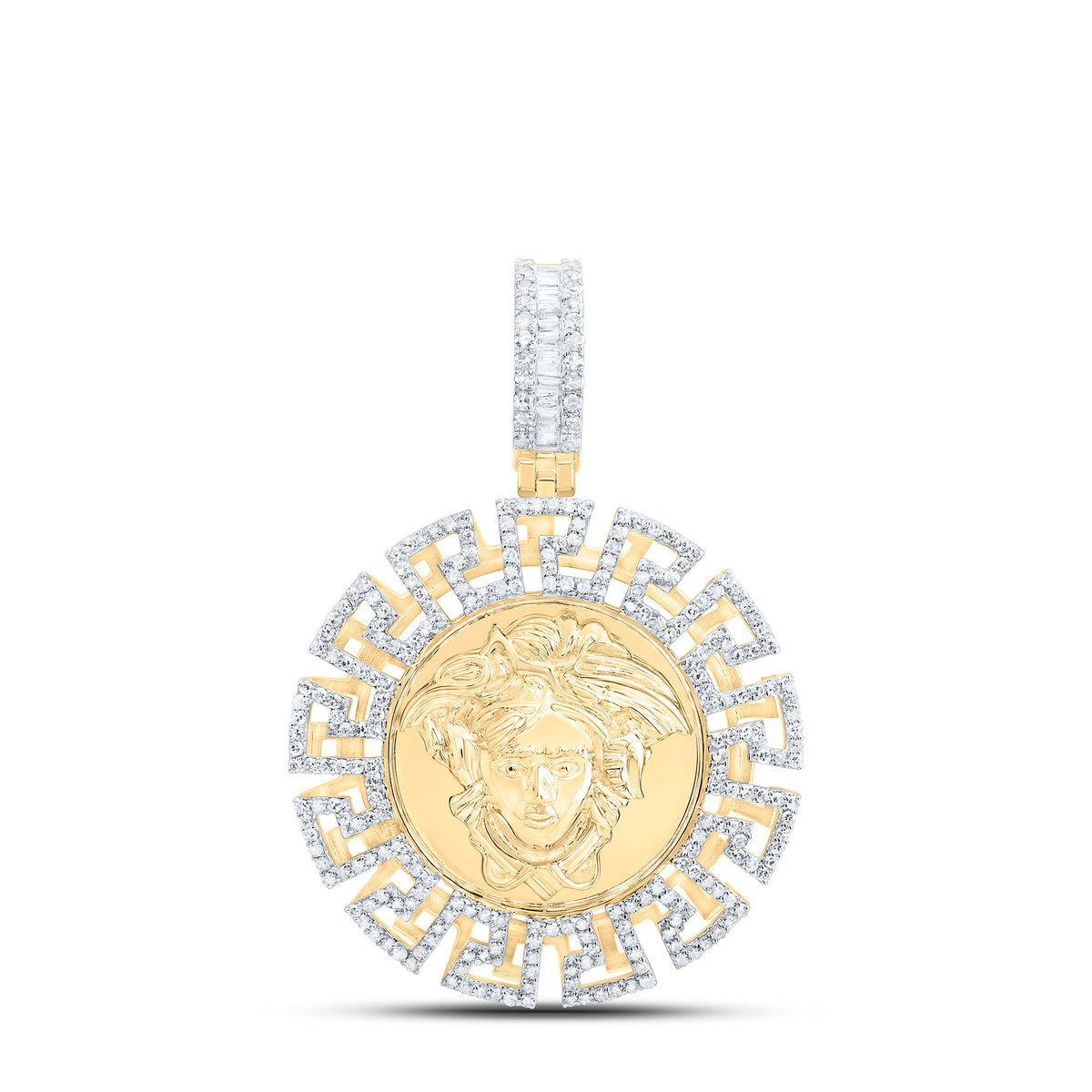 1CTW-DIA NK MEDUSA MENS CHARM