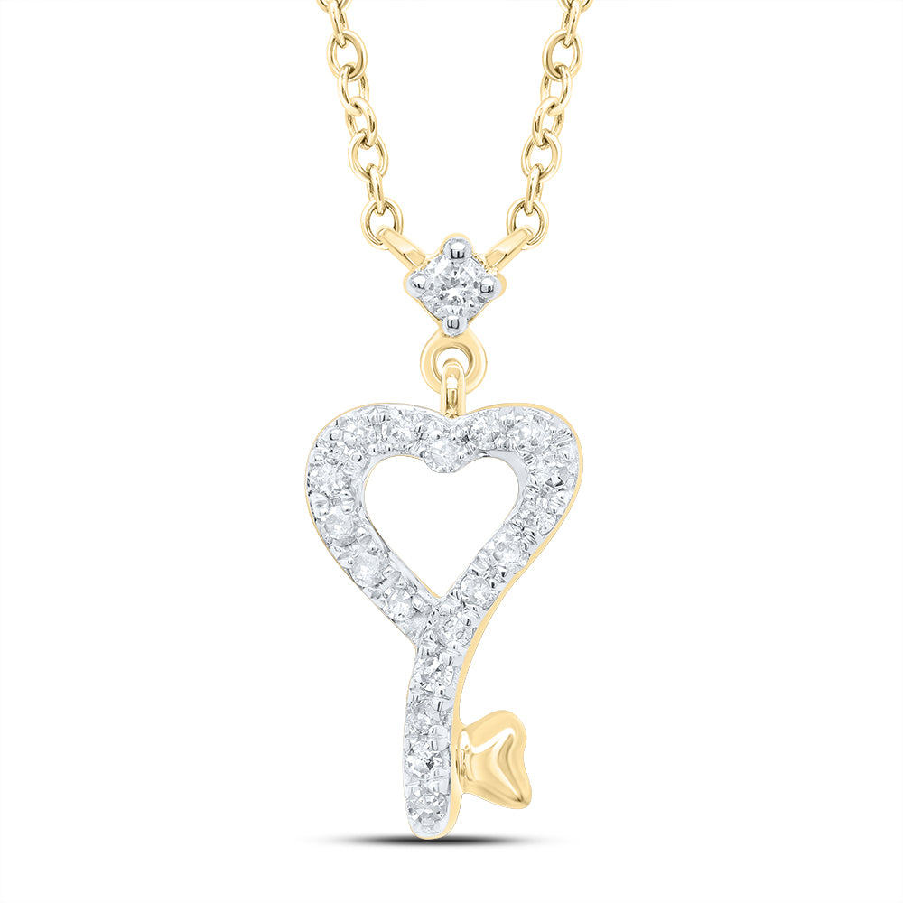 1/10CTW-DIA P1 GIFT HEART NECKLACE