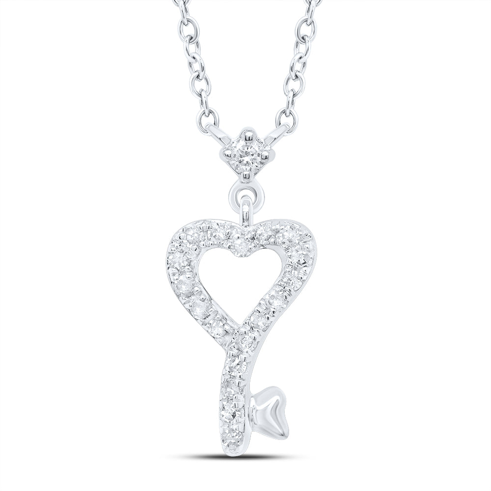 1/10CTW-DIA P1 GIFT HEART NECKLACE