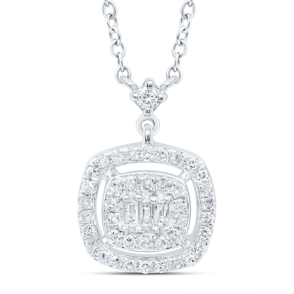 1/4CTW-DIA P1 GIFT CUSHION NECKLACE (18 INCH)