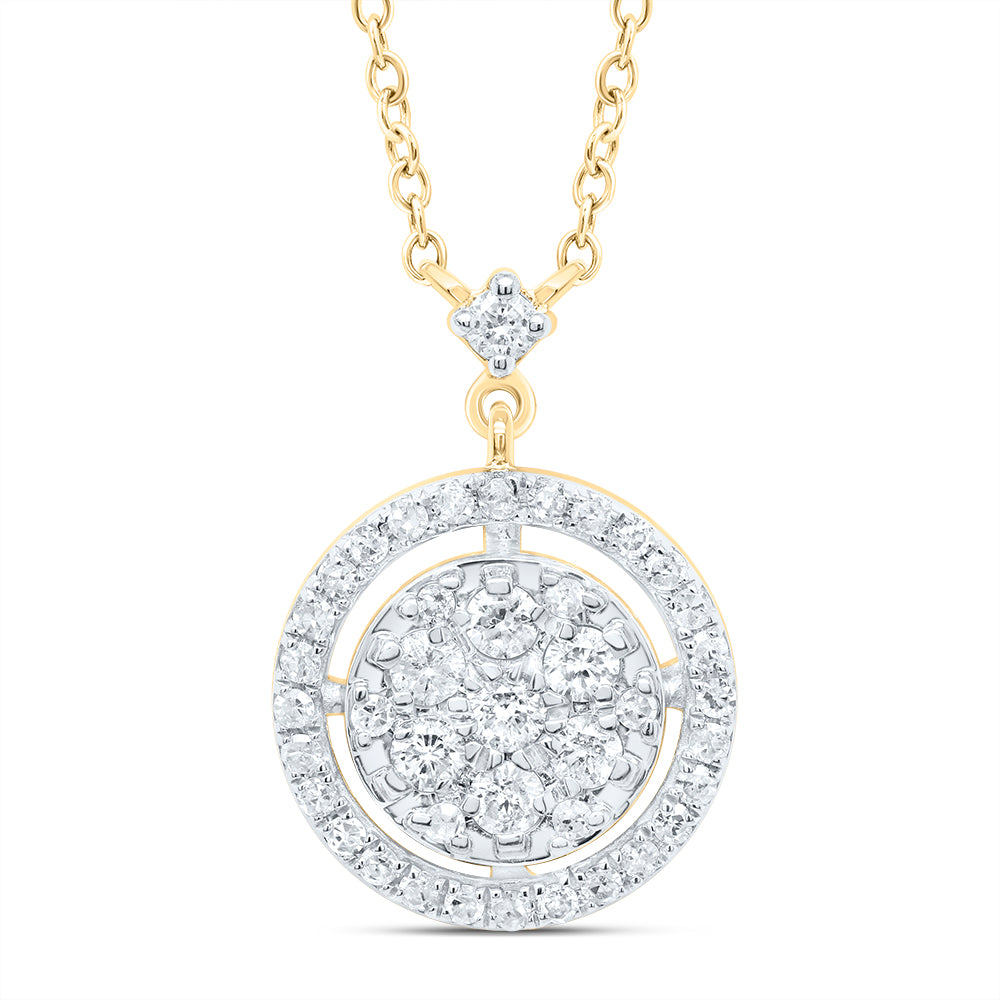 1/3CTW-DIA P1 GIFT ROUND NECKLACE (18 INCH)