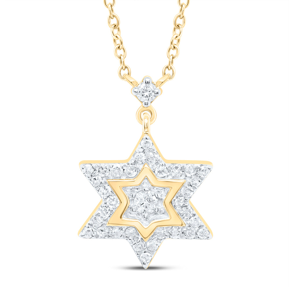 1/5CTW-DIA P1 GIFT STAR NECKLACE (18 INCH)