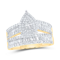 Load image into Gallery viewer, 1 3/4CTW-DIA NK PEAR TRIO SET
