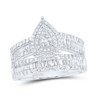 Load image into Gallery viewer, 1 3/4CTW-DIA NK PEAR TRIO SET
