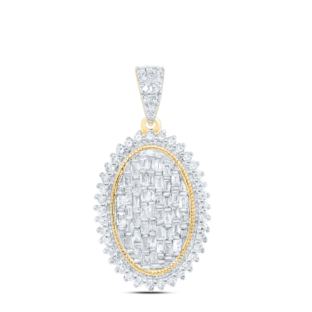 1/2CTW-DIA P1 GIFT OVAL PENDANT