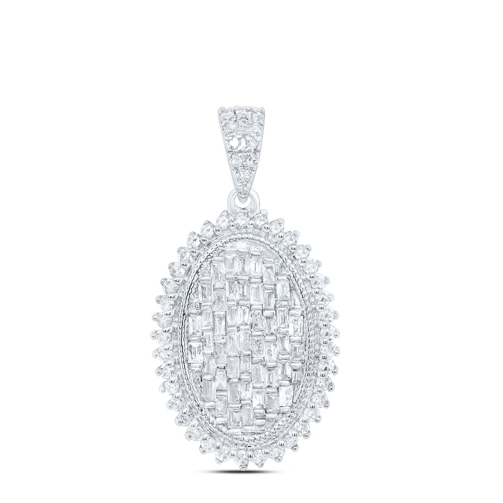 1/2CTW-DIA P1 GIFT OVAL PENDANT