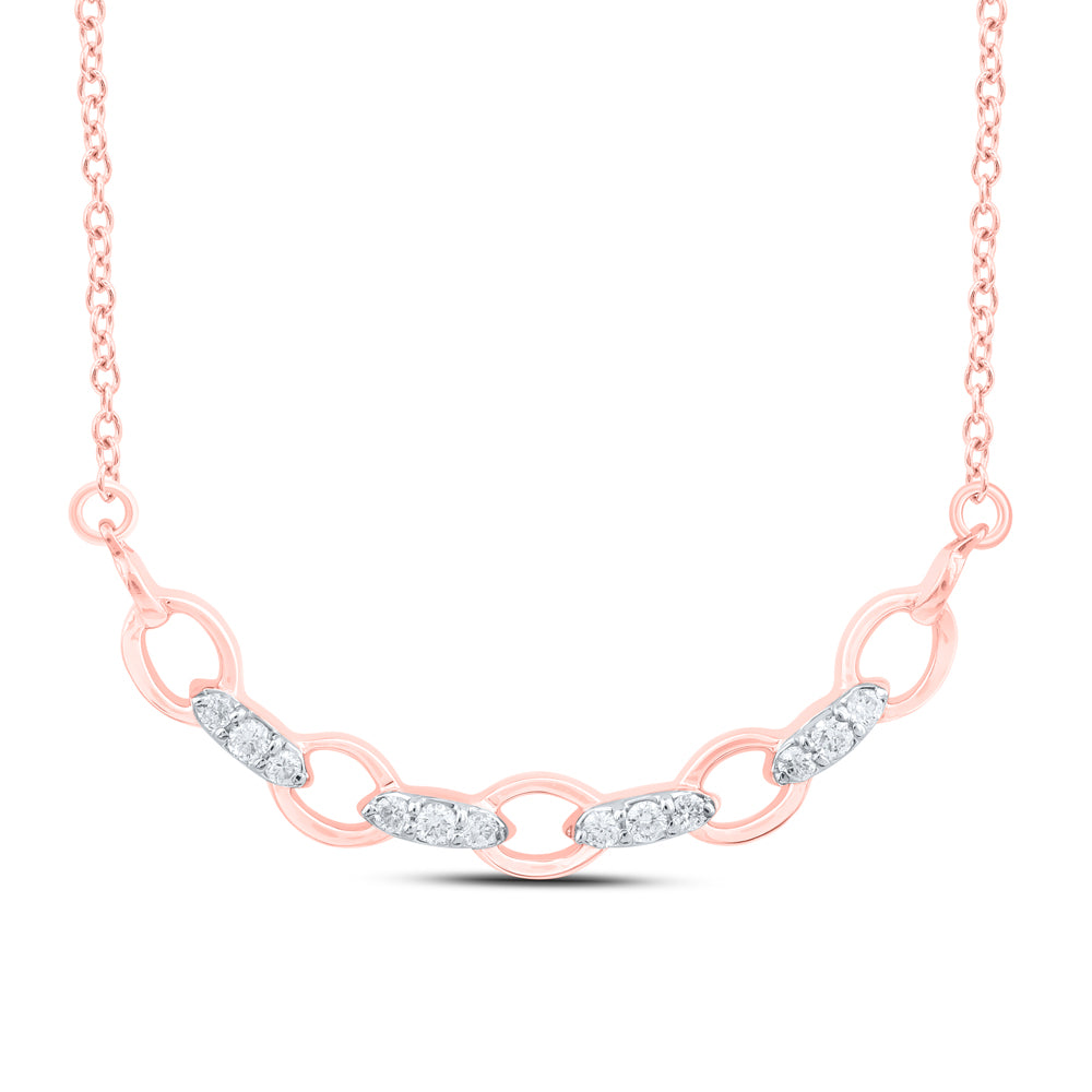 1/12 CTW-DIA CN FASHION NECKLACE(18 INCH)