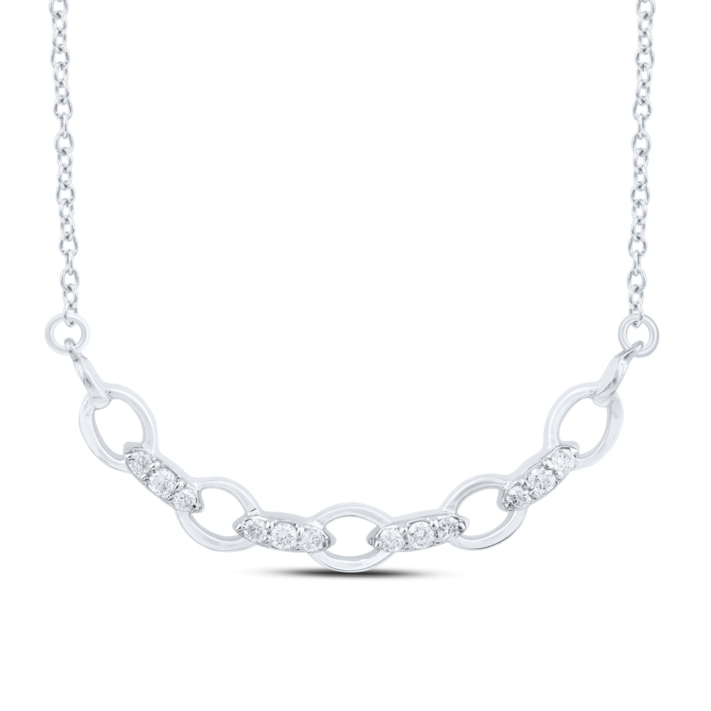 1/12 CTW-DIA CN FASHION NECKLACE(18 INCH)