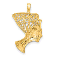 Load image into Gallery viewer, 14k Satin &amp; D/C Nefertiti Charm
