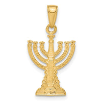 Load image into Gallery viewer, 14K Menorah Pendant
