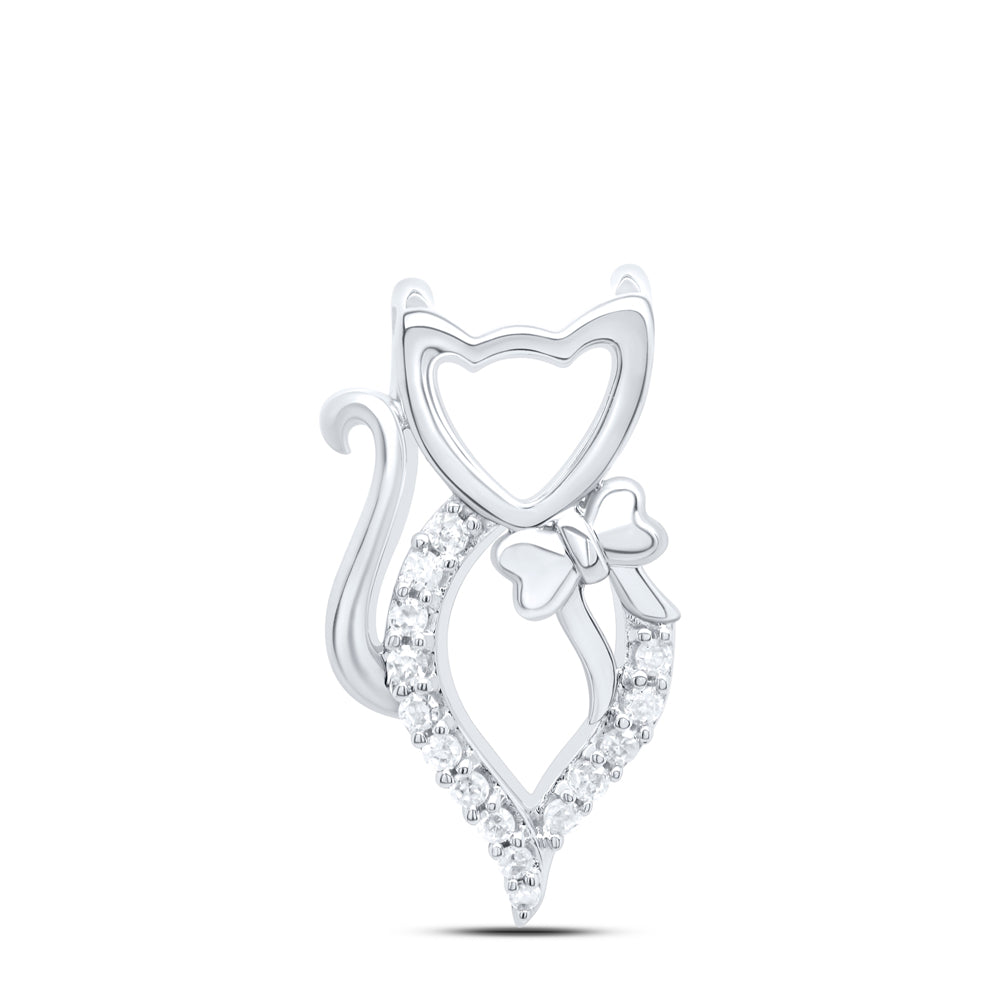 1/20CTW-DIA CN GIFT CAT PENDANT