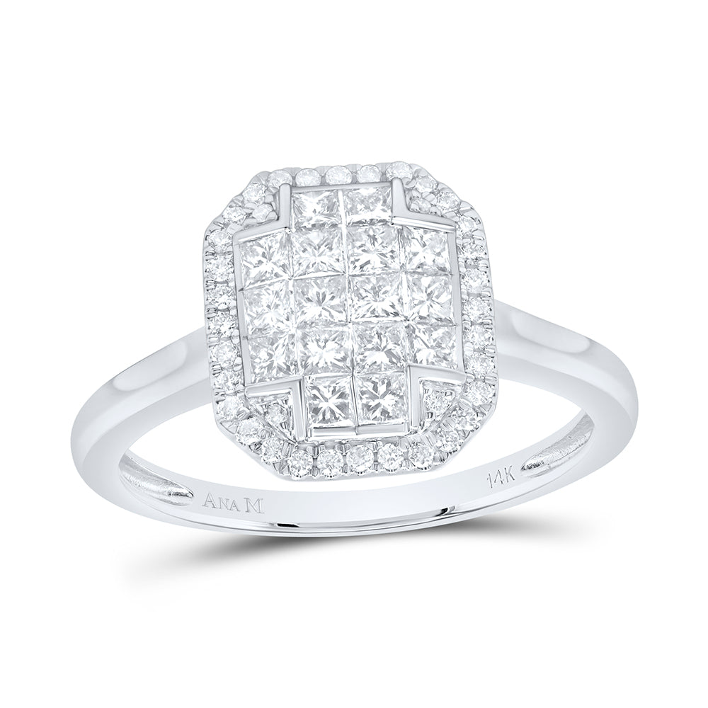 3/4CTW-DIA CN FASHION EMERALD RING