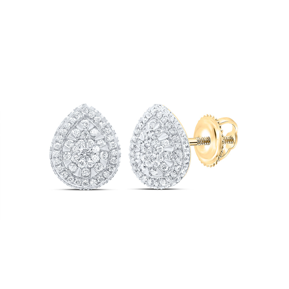 3/4CTW-DIA ANA M FASHION PEAR EARRING