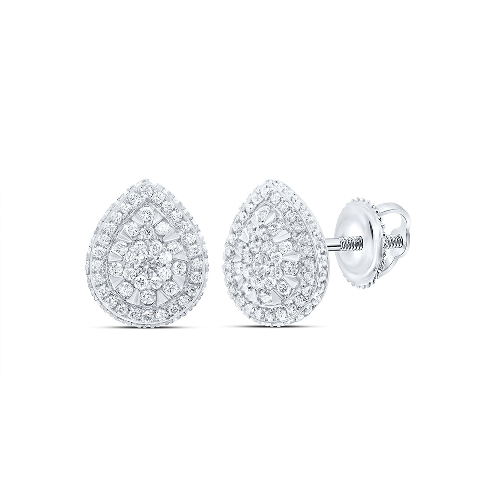 3/4CTW-DIA ANA M FASHION PEAR EARRING