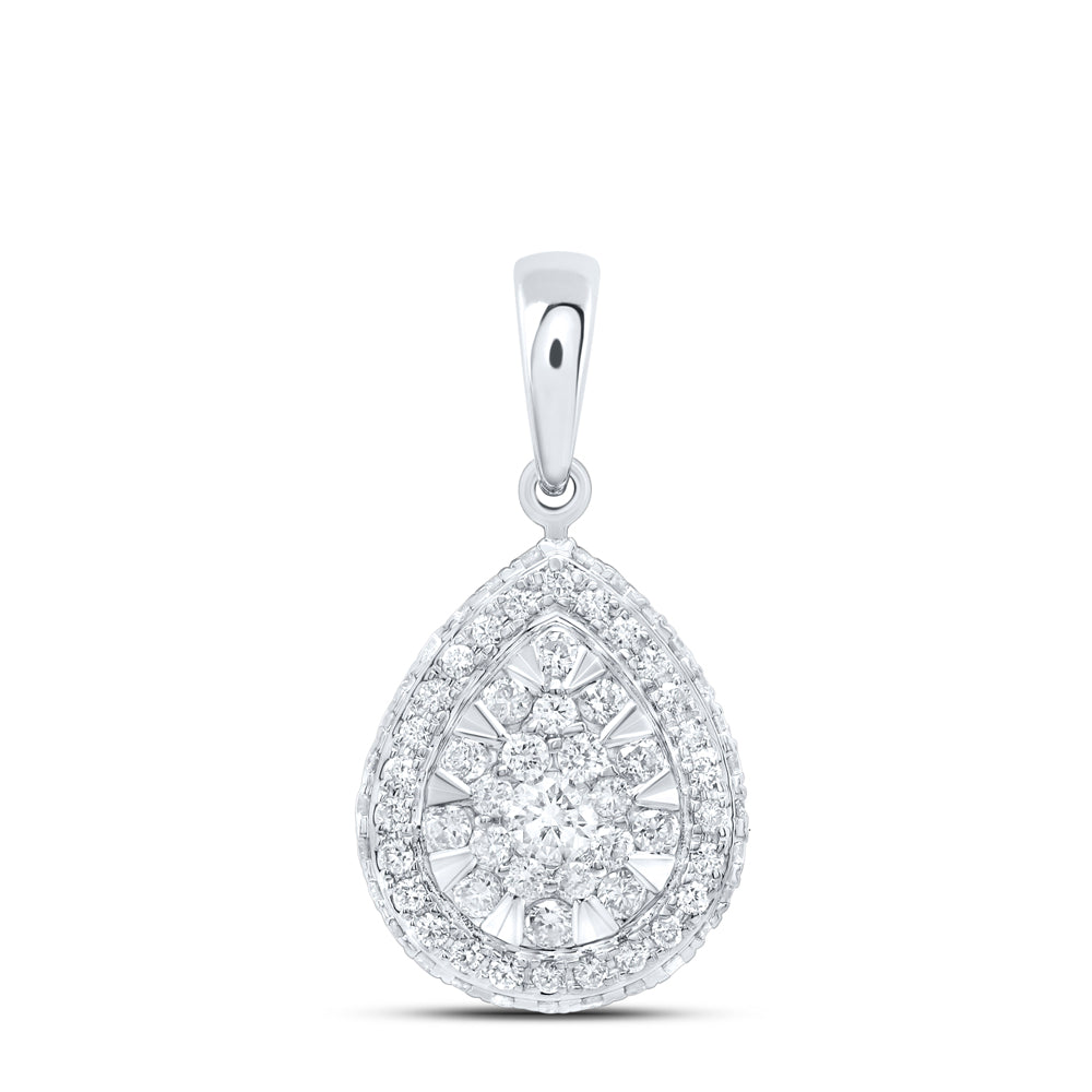 1/2CTW-DIA ANA M FASHION PEAR PENDANT