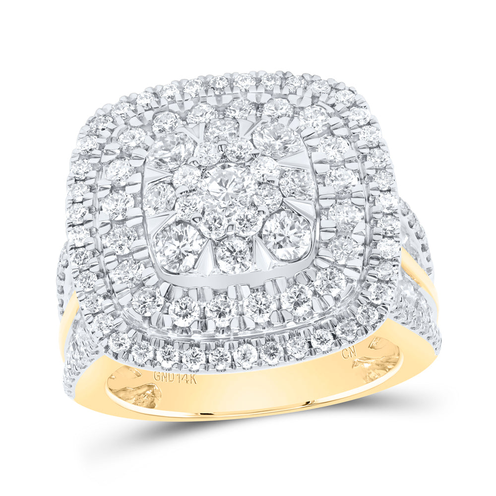 3CTW-DIA CN CUSHION LADIES RING