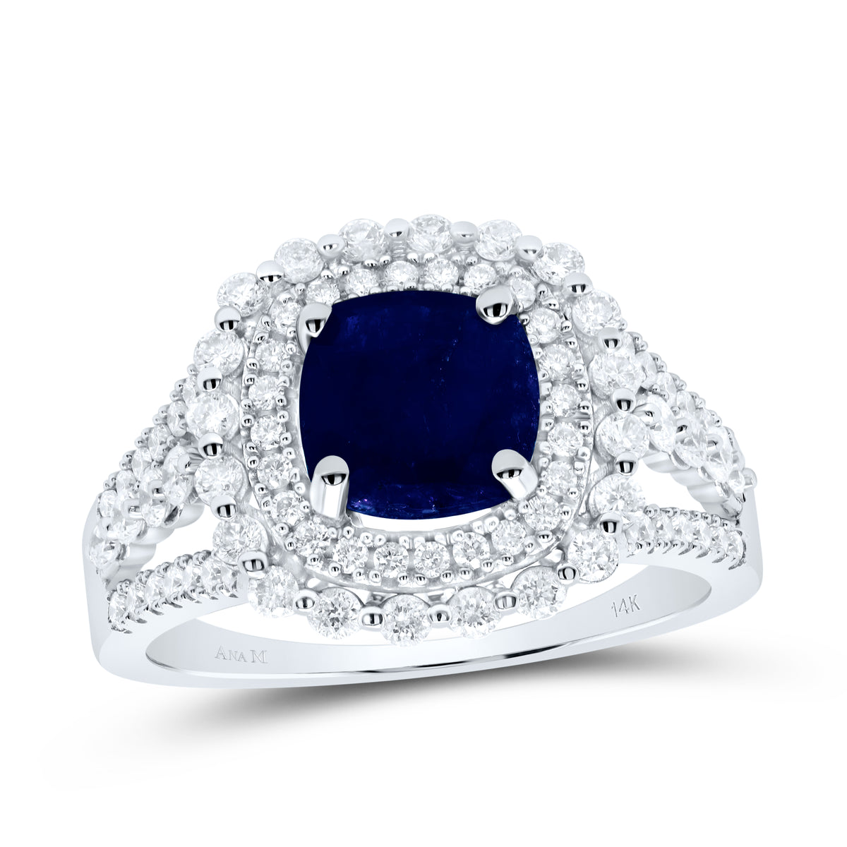 3/4CTW-DIA ANA M 7MM CU-BS NAT GEM RING