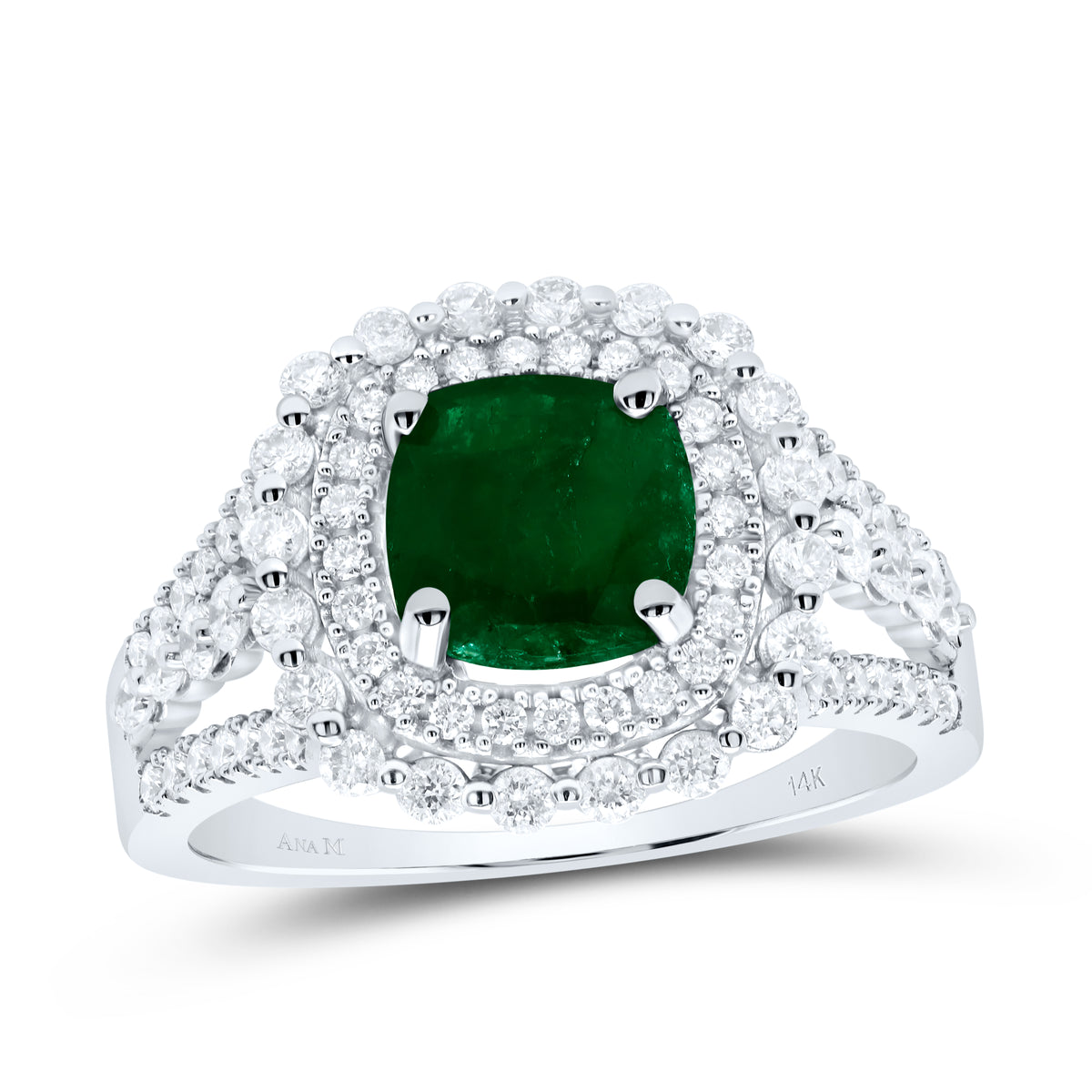 3/4CTW-DIA ANA M 7MM CU-EM NAT GEM RING