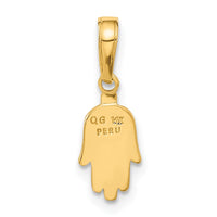 Load image into Gallery viewer, 14K Small Solid Hamsa Pendant
