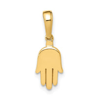 Load image into Gallery viewer, 14K Small Solid Hamsa Pendant
