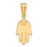 Load image into Gallery viewer, 14K Large Solid Hamsa Pendant
