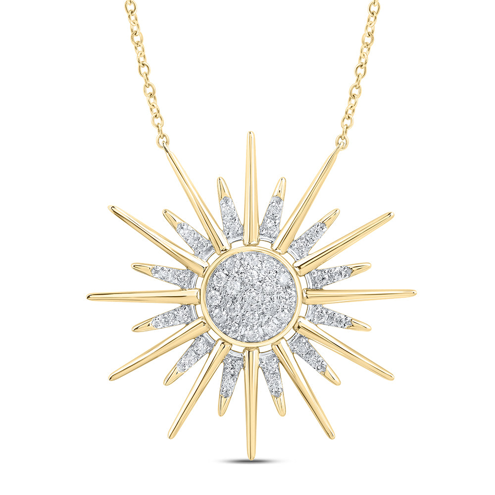 1/4CTW-DIA CN FASHION TWINKLE NECKLACE (18 INCH)