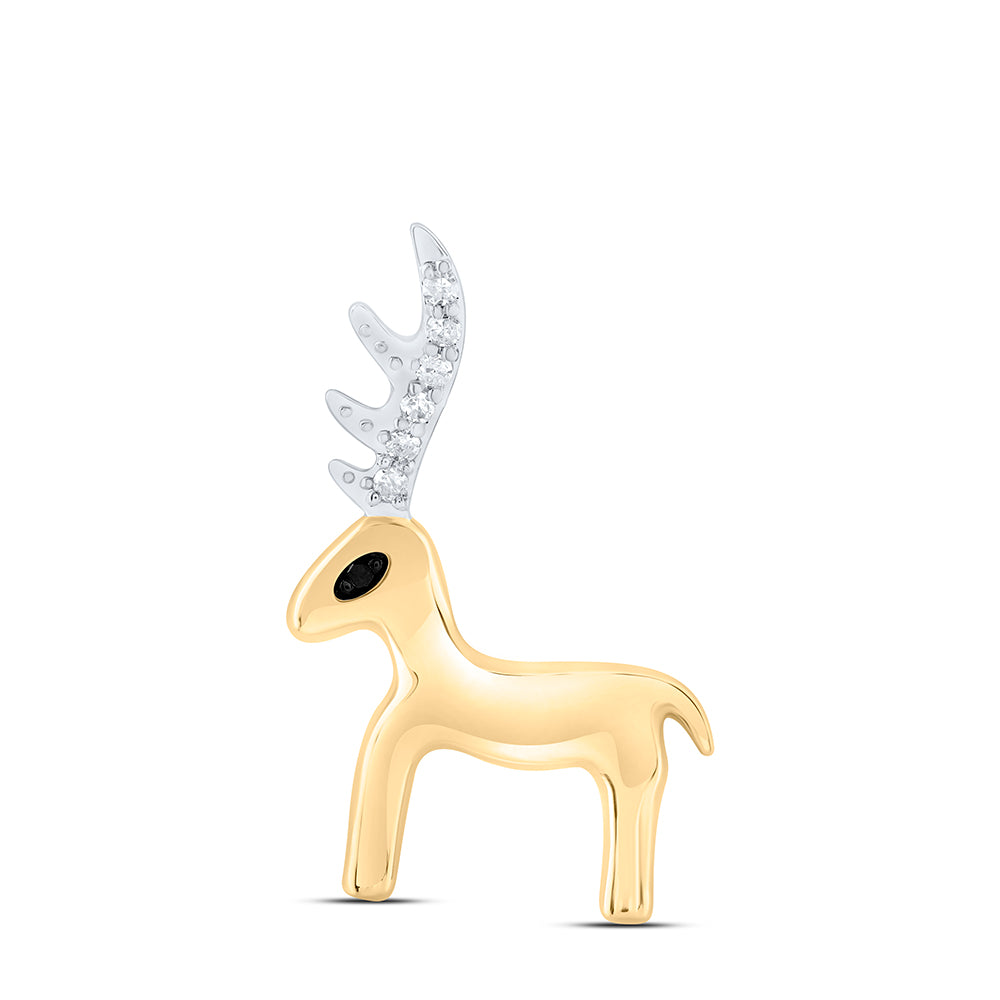 1/20CTW-DIA P1 RD-BLACK DIAMOND GIFT PENDANT