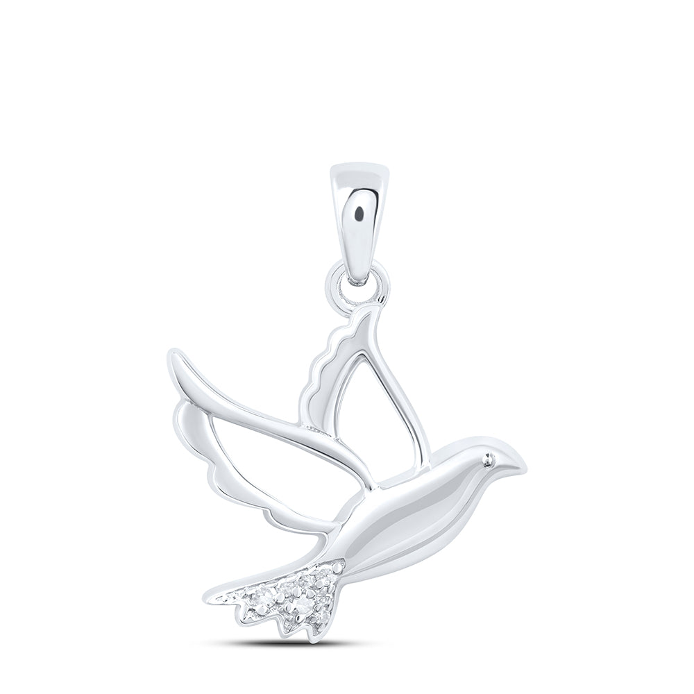 0.02CTW-DIA P1 GIFT BIRD PENDANT