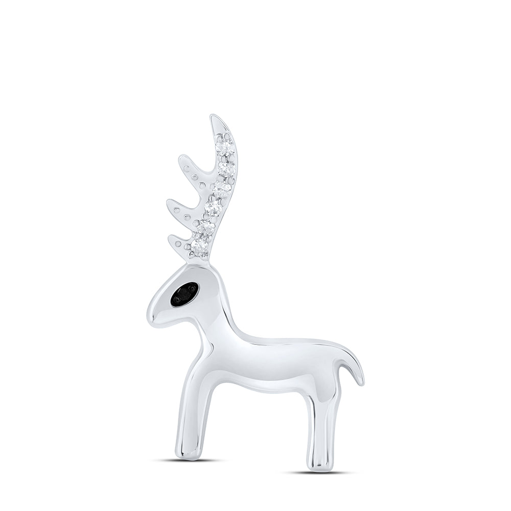 1/20CTW-DIA P1 RD-BLACK DIAMOND GIFT PENDANT