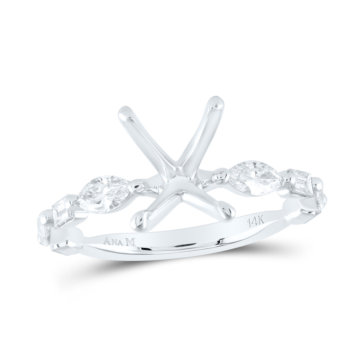 3/4CTW-DIA ANA M 2 CT-COV SEMI-MOUNT BRIDAL RING
