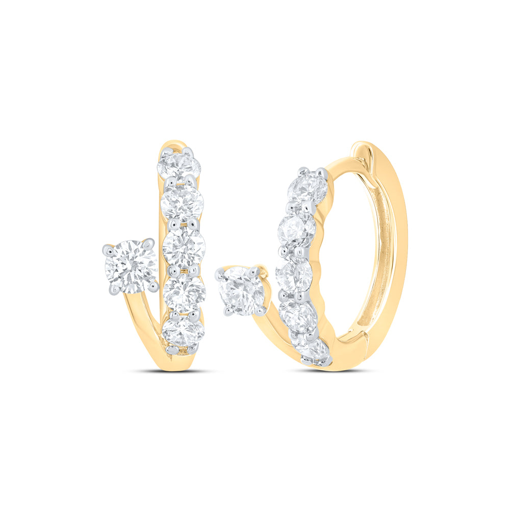 3/4CTW-DIA ANA M FASHION HOOPS EARRING