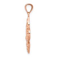 Load image into Gallery viewer, 14k Rose Gold Fleur de lis Pendant
