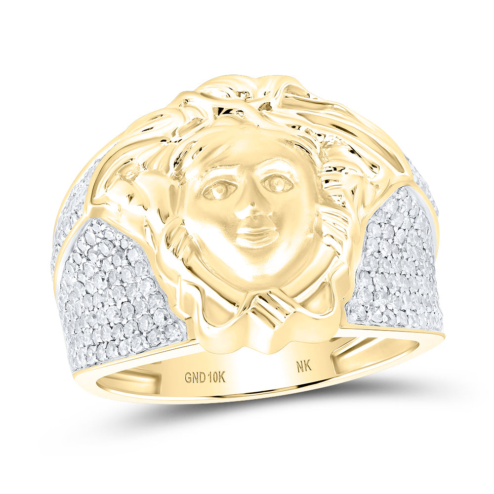 1CTW-DIA NK MEDUSA MENS RING