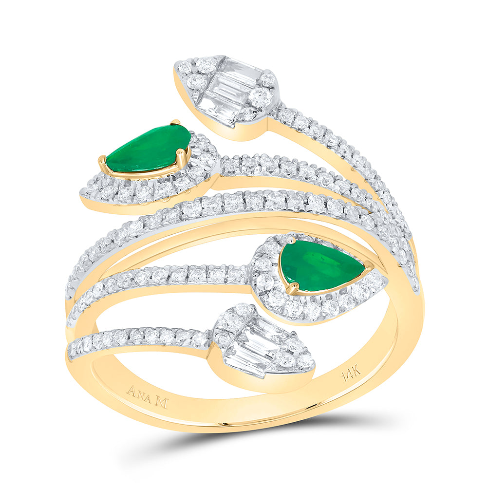 5/8CTW-DIA ANA M 1/3CTW-PS-EM NAT GEM RING