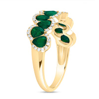 Load image into Gallery viewer, 1/5CTW-DIA ANA M 1 1/2CTW PS-EM NAT GEM RING
