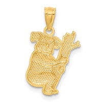Load image into Gallery viewer, 14k Yellow Gold Textured Koala Pendant
