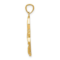 Load image into Gallery viewer, 14K w/ Rhodium Ice Skater Pendant
