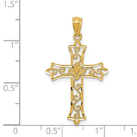 Load image into Gallery viewer, 14k Yellow Gold Cross Pendant
