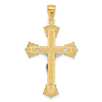 Load image into Gallery viewer, 14k Two-tone Crucifix Pendant
